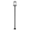 Z-Lite Broughton Outdoor Post Mounted Fixture, 4-Light, 12.5 In.W x 115.75 In.H, Black/Clear Beveled 521PHBS-536P-BK - alternate 4